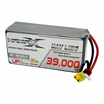 ManiaX Solid-State HV LiPo 6S-23,1V 39.000mAh 10C Drohnen- und UAV-Akku